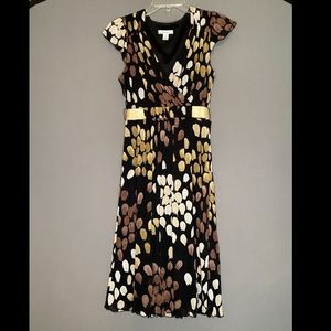 Flowy, Comfy Brown/Gold Dress